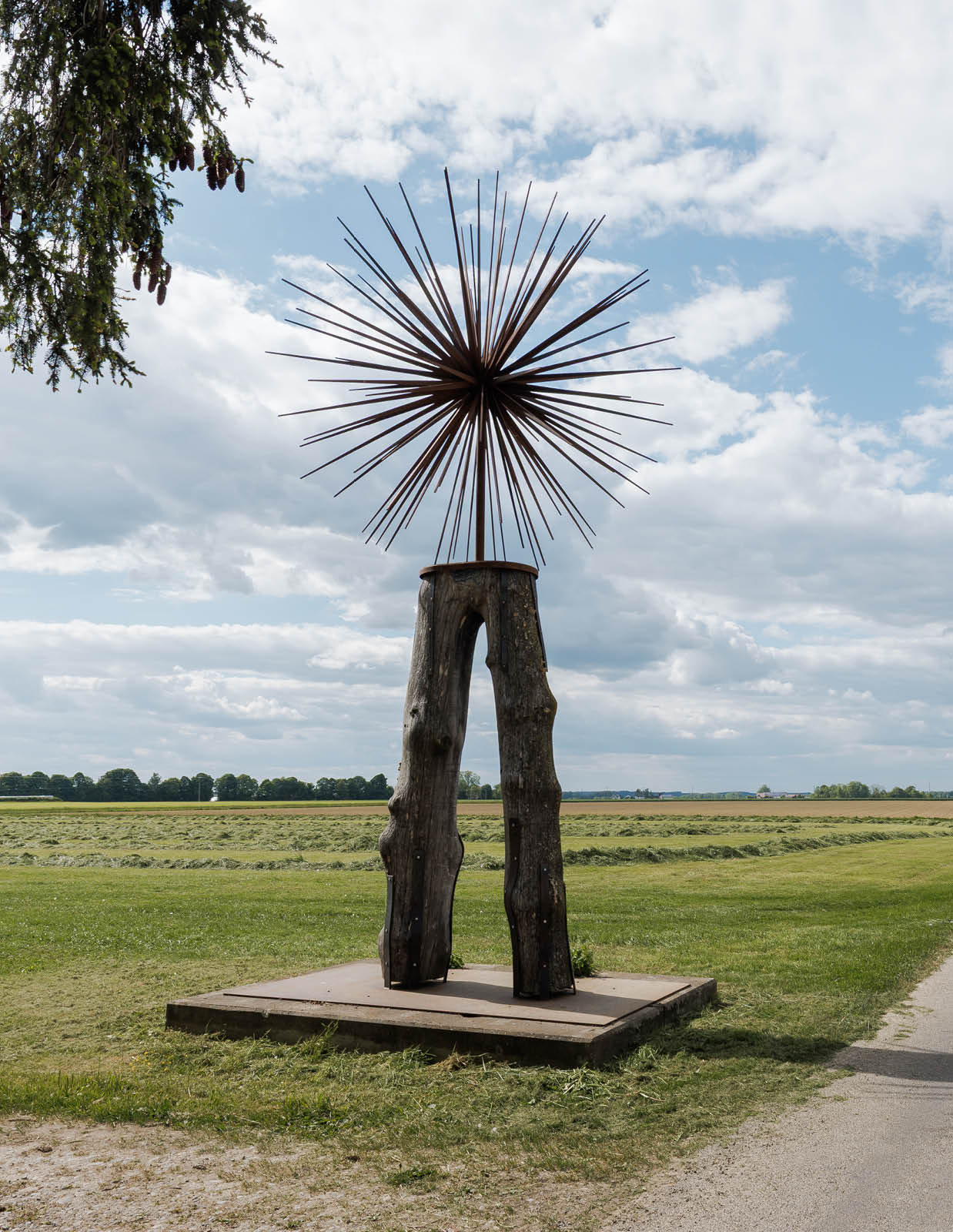 Stern in Stahl geschnitten